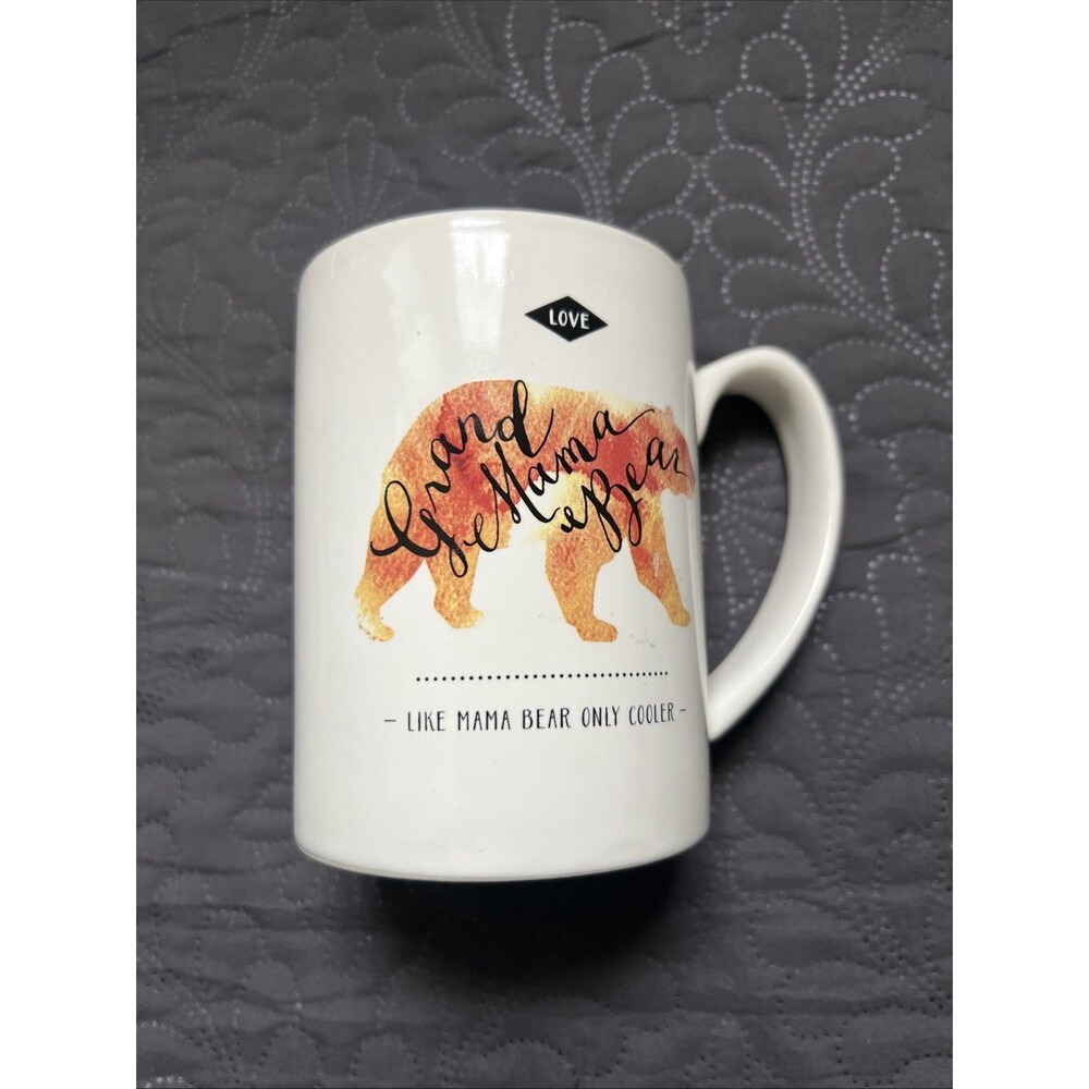 C.R. Gibson Grand Mama Bear Stoneware 16oz Coffee Mug Mother’s Day Birthday Gift
